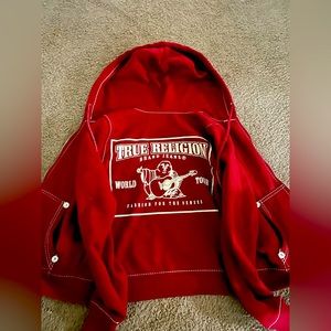 True Religion Red Hoodie